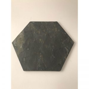 ljusfat skiffer hexagon